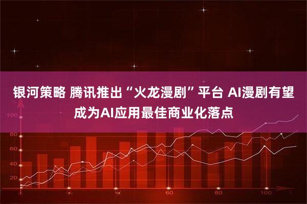 银河策略 腾讯推出“火龙漫剧”平台 AI漫剧有望成为AI应用最佳商业化落点